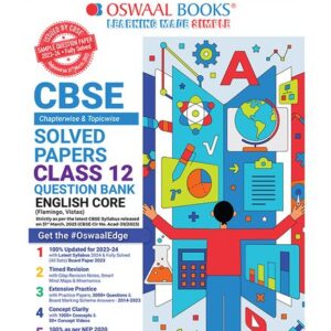Class-12 Oswaal CBSE Chapterwise Solved Papers 2023-2014 English Core (For 2024 Board Exams)