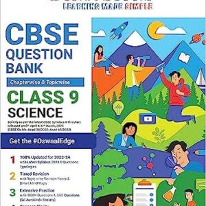 Class-9 Oswaal CBSE Chapterwise Question Bank Science (For 2024 Board Exams)