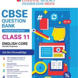 Class-11 Oswaal CBSE English Core Chapterwise Question Bank  (For 2024 Board Exams)