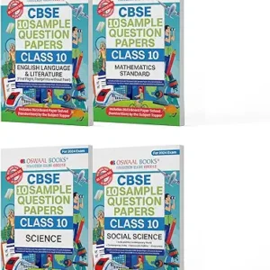 Oswaal CBSE Sample Question Papers Class 10 English, Science, Social Science & Maths Standard (Set of 4 Books) (For Board Exams 2024)